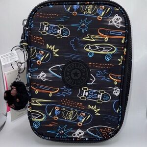 Kipling 100 Pens Case Neon Skate